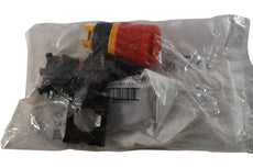 NEW Eaton M22-PVLT-K12-R Illuminated Emergency Stop 1NO-2NC 12-30 VAC/VDC