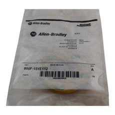 NEW Allen Bradley 800F-15YE112 10pcs Legend Plate Emergency Stop 60mm Yellow