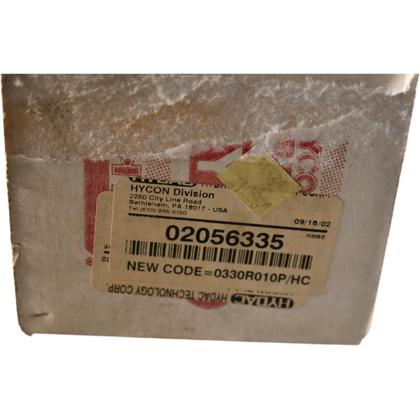 NEW Hydac 02056335 0330R010P/HC Hydraulic Return Filter Element 10 Mic ...