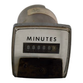 General Electric GE 240312AAAB1 AC Time Meter Minutes Panel Mount 120V 60Hz