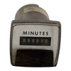 General Electric GE 240312AAAB1 AC Time Meter Minutes Panel Mount 120V 60Hz
