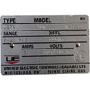 United Electric Controls J27X 417 Pressure Switch 0-20 PSI M-3639 115/230VAC