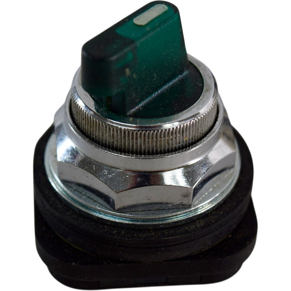 NEW Telemecanique ZB3-BK23 Green Illuminated Selector Switch Head 3 Po ...