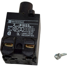 Telemecanique ZB2-BW03 Illuminated Pilot Light Block 110-120V BA9S 6V 1.2W