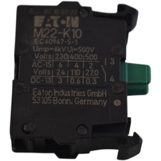 NEW Eaton Moeller M22-K10 Contact Block 1NO Screw Terminal RMQ-Titan 22.5mm