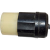 Leviton 2323 Black & White 20 Amp 250V 2-Pole 3-Wire NEMA L6-20R Locking Connector