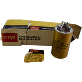 NEW Cornell Dubilier CC0128A Electrolytic Can Capacitor 120-200 MFD 150V NOS