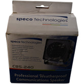 NEW Speco Technologies CBS-240 Weatherproof Marine Extension Speaker 5W 8 Ohm