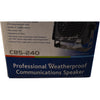 NEW Speco Technologies CBS-240 Weatherproof Marine Extension Speaker 5W 8 Ohm