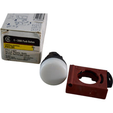 NEW GE P9XLBR C-2000 Pilot Light Round Plastic Body White Refracted Lens 22mm