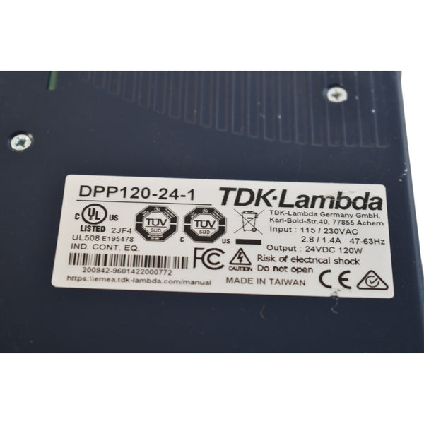 TDK Lambda DPP120-24-1 DIN Rail Power Supply 24VDC 5A 120W 115 230VAC ...