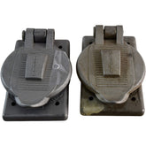 Lot of 2 Hubbell HBL7420 Weatherproof Lift Cover Plate Cast Aluminum