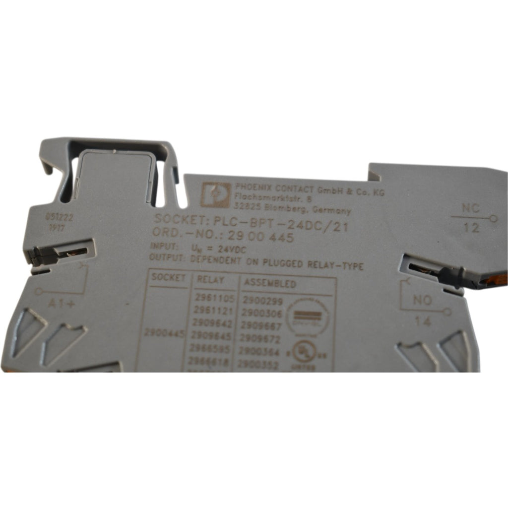 NEW Phoenix Contact 2900306 PLC-RPT-24DC/21AU Relay Module 24VDC 1 PDT ...
