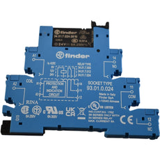 NEW Finder 38.51.7.024.0050 Relay Interface Module SPDT 6A 24VDC DIN Rail