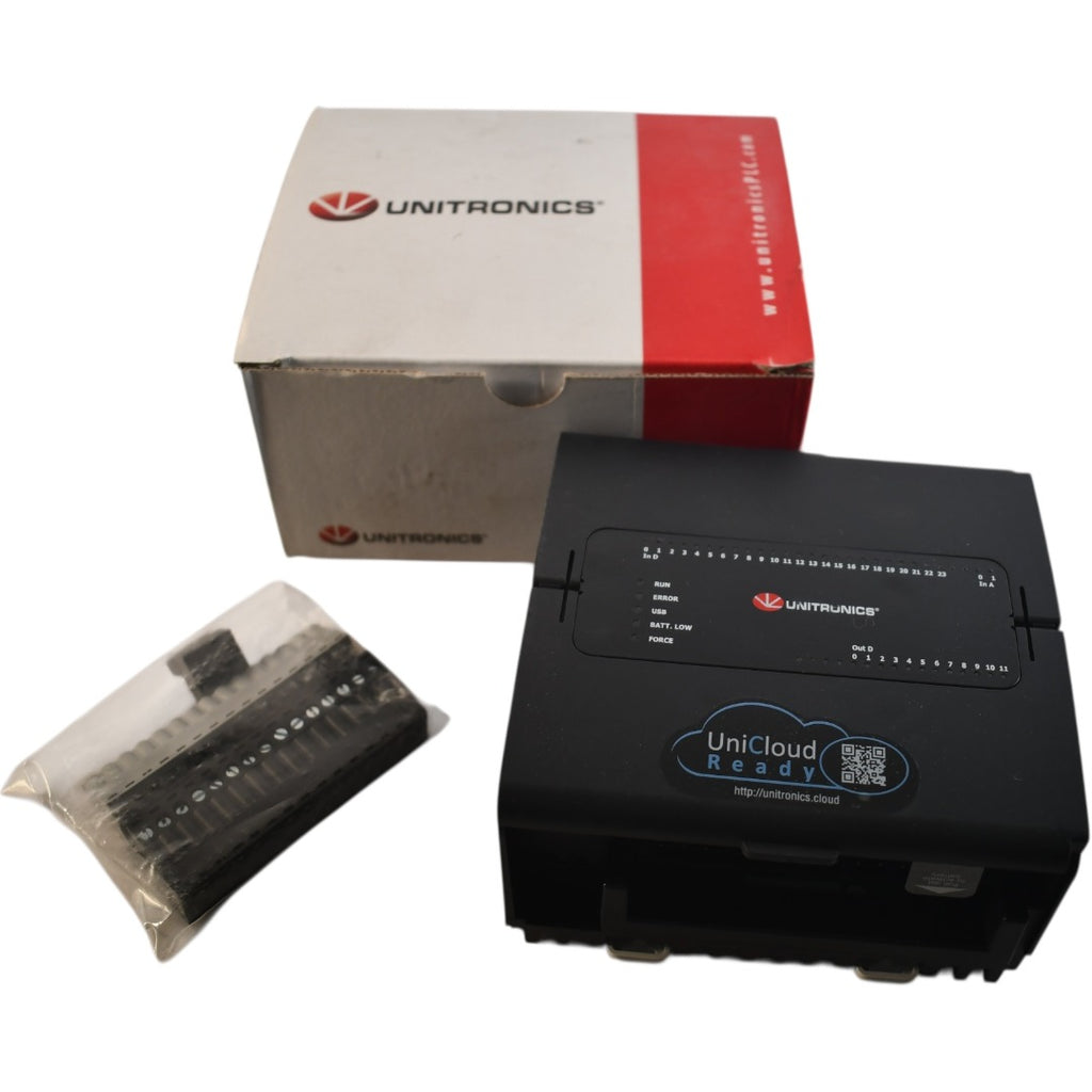 Unitronix R10 NEW Unitronics USC-B10-R38 UniStream PLC 24VDC 24DI 12 Relay 2AI Ether ...