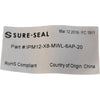 NEW Sure-Seal IPM12-X8-MWL-6AP-20 M12 8-Pin A-Code Male Straight Connector Cable