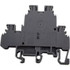 Lot of 5 Entrelec M4/6.D2 Double Deck Terminal Block Gray 800V 32A DIN Rail Mount