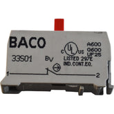 NEW BACO 33S01 33501 Normally Closed NC Base Mount Screw Contact Block