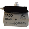 NEW BACO 33EABL 24V AC/DC Blue LED Light Block Screw Terminal 22mm