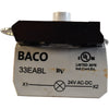 NEW BACO 33EABL 24V AC/DC Blue LED Light Block Screw Terminal 22mm