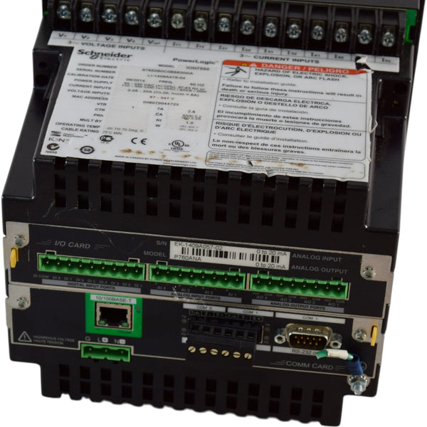 Schneider PowerLogic ION7550 S7550B0C0B6E0N0A Energy Power Quality Met ...