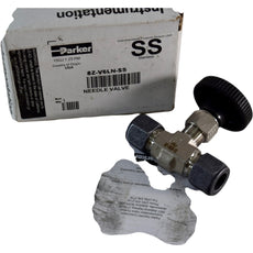 NEW Parker 8Z-V6LN-SS Needle Valve 1/2 Inch CPI Single Ferrule 316 Stainless 5000 PSI