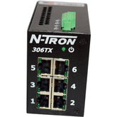 N-Tron 306TX 6-Port Industrial Ethernet Switch 10-30VDC 0.5A Unmanaged DIN Rail