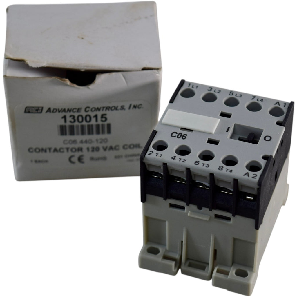 NEW Advance Controls 130015 C06.440-120 Mini Contactor 9A 120VAC Coil ...
