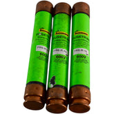 Lot of 3 Bussmann FRS-R-10 Fusetron 10A 600V Class RK5 Dual-Element Time-Delay Fuse