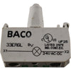 BACO 33EAGL 24V AC-DC Green LED Integral Light Block Screw Terminal