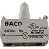 BACO 33EAGL 24V AC-DC Green LED Integral Light Block Screw Terminal