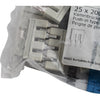 Pack of 17 NEW WAGO 2006-404 TOPJOB S Push-in Jumper Bar 4-Way Insulated Gray