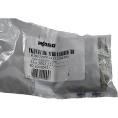 Pack of 25 NEW WAGO 2002-435 TOPJOB S Push-in Jumper Bar 1-to-5 Insulated Gray