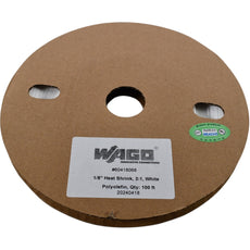 NEW WAGO 60418068 White 1/8 Inch 3:1 Polyolefin Heat Shrink Tubing 100 Feet