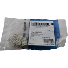 Pack of 19 NEW WAGO 2000-404 TOPJOB S Push-in Jumper Bar 4-Way 14A Gray
