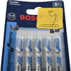 Pack of 5 NEW Bosch T127DF 4 Inch 8 TPI Special for Aluminum T-Shank Jig Saw Blades
