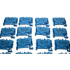 NEW Lot of 30 Wago 2002-1204 TOPJOB S 2-Conductor Terminal Block 800V 24A Blue