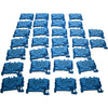 NEW Lot of 30 Wago 2002-1204 TOPJOB S 2-Conductor Terminal Block 800V 24A Blue