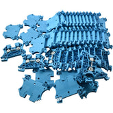 NEW Lot of 50 Allen Bradley 1492-J4 Blue Feed-Through Terminal Block 600V 35A