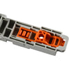 NEW Wago 832-1038 MCS MAXI 16 Mounting Adapter for DIN-35 Rail Gray