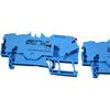 Lot of 3 NEW Wago 2102-5304 TOPJOB S 3-Conductor Through Terminal Block 800V 24A Blue