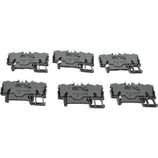 NEW Lot of 6 Wago 2202-1401 TOPJOB S 4-Conductor Terminal Block 800V 24A Gray