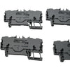 NEW Lot of 6 Wago 2202-1401 TOPJOB S 4-Conductor Terminal Block 800V 24A Gray