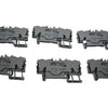 NEW Lot of 6 Wago 2202-1401 TOPJOB S 4-Conductor Terminal Block 800V 24A Gray