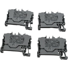 NEW Lot of 4 Wago 2202-1201 TOPJOB S 2-Conductor Terminal Block 800V 24A Gray