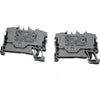 NEW Lot of 4 Wago 2202-1201 TOPJOB S 2-Conductor Terminal Block 800V 24A Gray