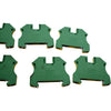 Lot of 9 Allen Bradley 1492-JG4 Ground Terminal Block 1 Pole DIN Rail Mount