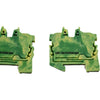 Lot of 2 NEW Wago 2250-1207 TOPJOB S 2-Conductor Ground Terminal Block 1mm�