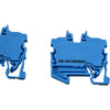 Lot of 2 NEW Wago 2250-1204 TOPJOB S 2-Conductor Terminal Block 1mm� Blue