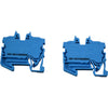 Lot of 2 NEW Wago 2250-1204 TOPJOB S 2-Conductor Terminal Block 1mm� Blue